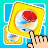 3D Memo match Summer Beach - Pair card matching brain trainer