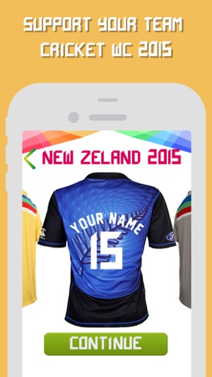 Cricket World Cup 2015 Jersey Maker(圖3)-速報App