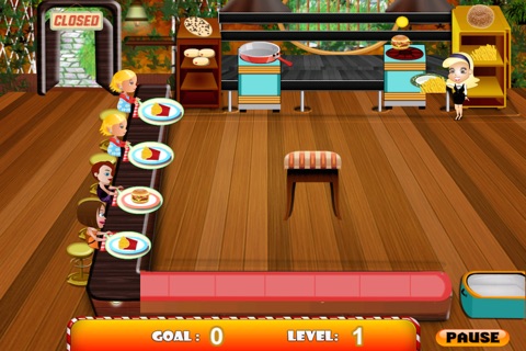 Hamburger Pizza Cafe Diner - Cooking Dash Game For Girls LX screenshot 3