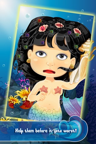 Little Mermaid Hair Salon Doctor - my baby prom make-over & spa games for girl kids screenshot 2