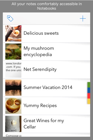 MyShelf -  Note & Image Manager. Organize in color. screenshot 3