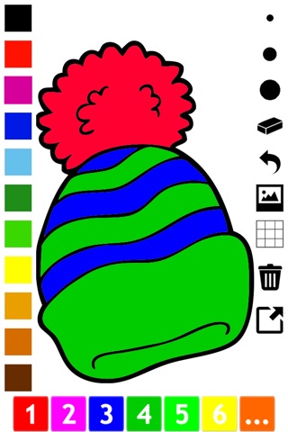 A Winter Coloring Book for Kids: Learn to Draw and Color screenshot 2