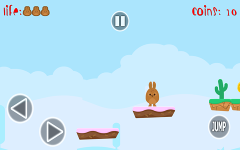 Rescue Gemzo Bunny Tales - A Cute Retro 2D Platformer Game screenshot 2