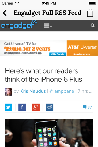 Flippy Reader for Feedly - náhled