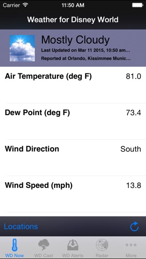 Weather Plus for Disney Parks - wdWeathe