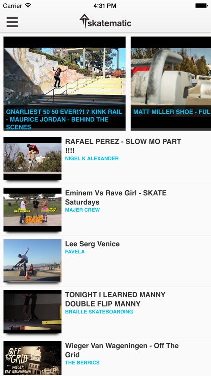 Skatematic Skateboard Videos