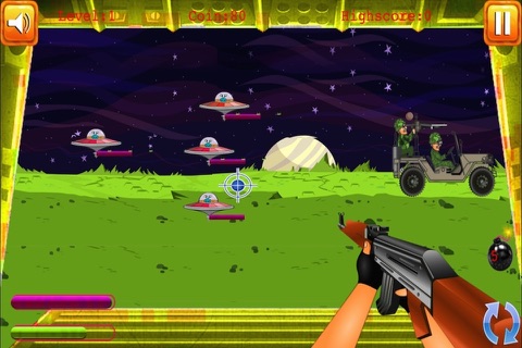 Alien Invaders Spaceship Attack - Earth Defenders Jeep Squad FREE screenshot 4