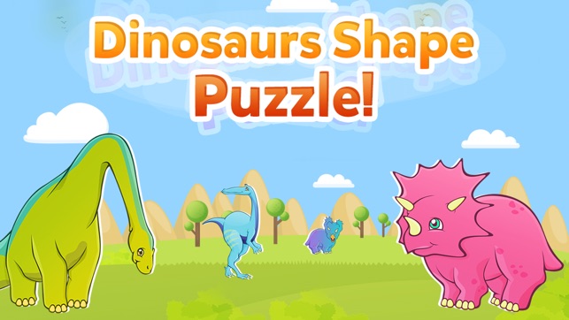 Dinosaur Shape Puzzle - Preschool and Kindergarten Kids Dino(圖2)-速報App