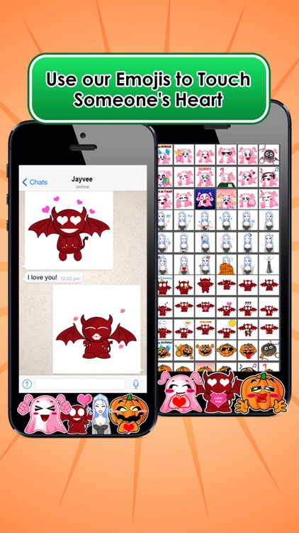 Emoji Kingdom 15 Free Pumpkin Halloween Emoticon Animated for iOS 8 screenshot-4