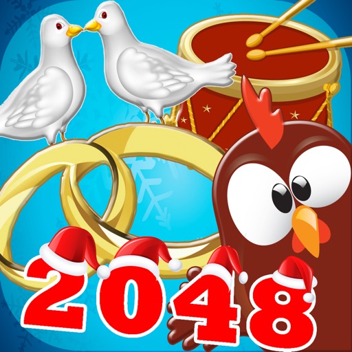 Twelve Days of Christmas - 2048 Holiday Style Puzzle Game Free icon