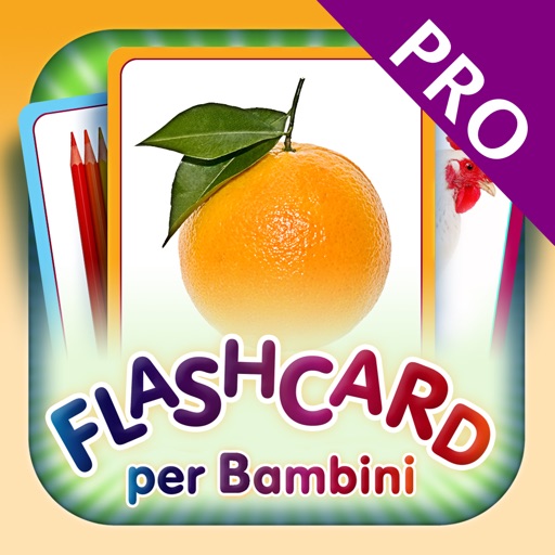 Italian Flashcards for Kids Pro - Learn My First Words with Child Development Flash Cards Icon