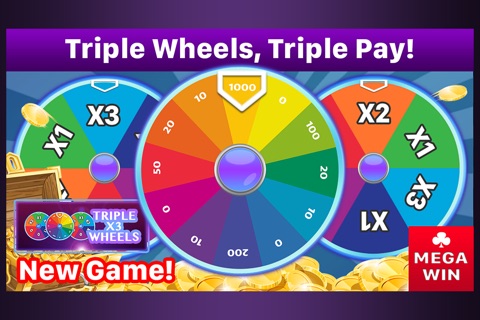 MegaWin Slots Casino -  Triple Spins, Triple Wheels, Fruits Diamond Dragon Machines screenshot 3