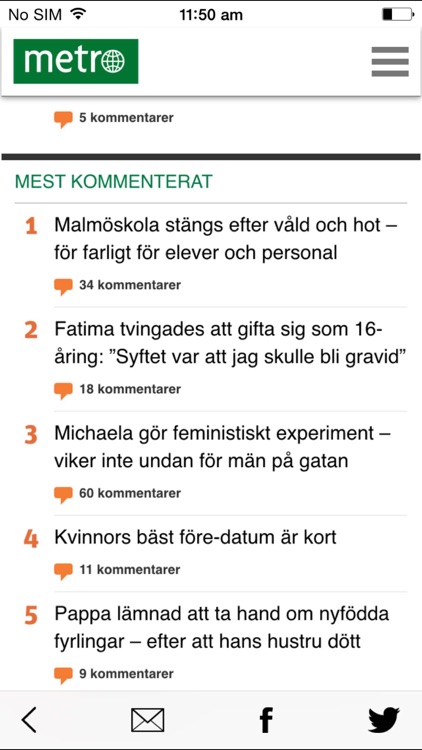 Metro Nyheter screenshot-4