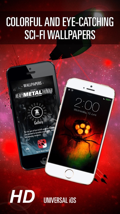 Colorful HD Wallpapers from "Heavy Metal Thunder - The Interactive SciFi Gamebook"