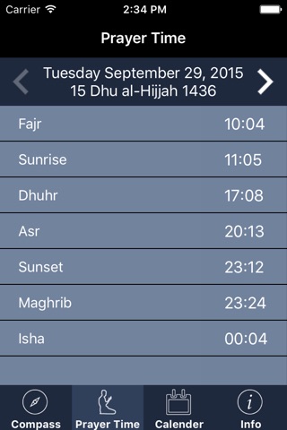 Qibla Compass Pro : Prayer time, Islamic Calendar screenshot 2