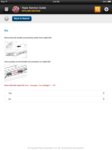 Haas Service Guide Offline Edition screenshot 3
