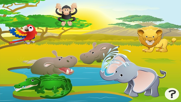 Animals of the safari game for children: Learn for kindergarten or pre-school screenshot-4