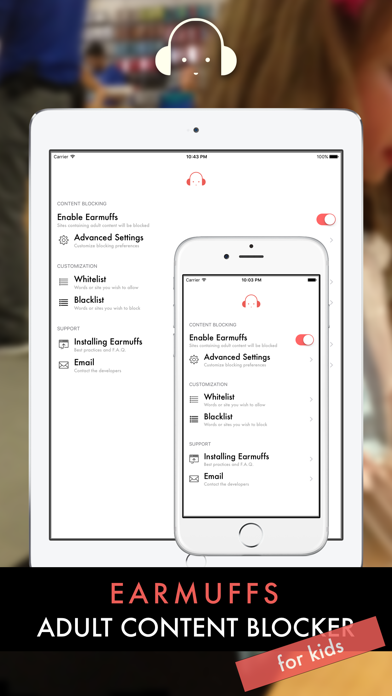 How to cancel & delete Earmuffs - Adult Content Blocker from iphone & ipad 1