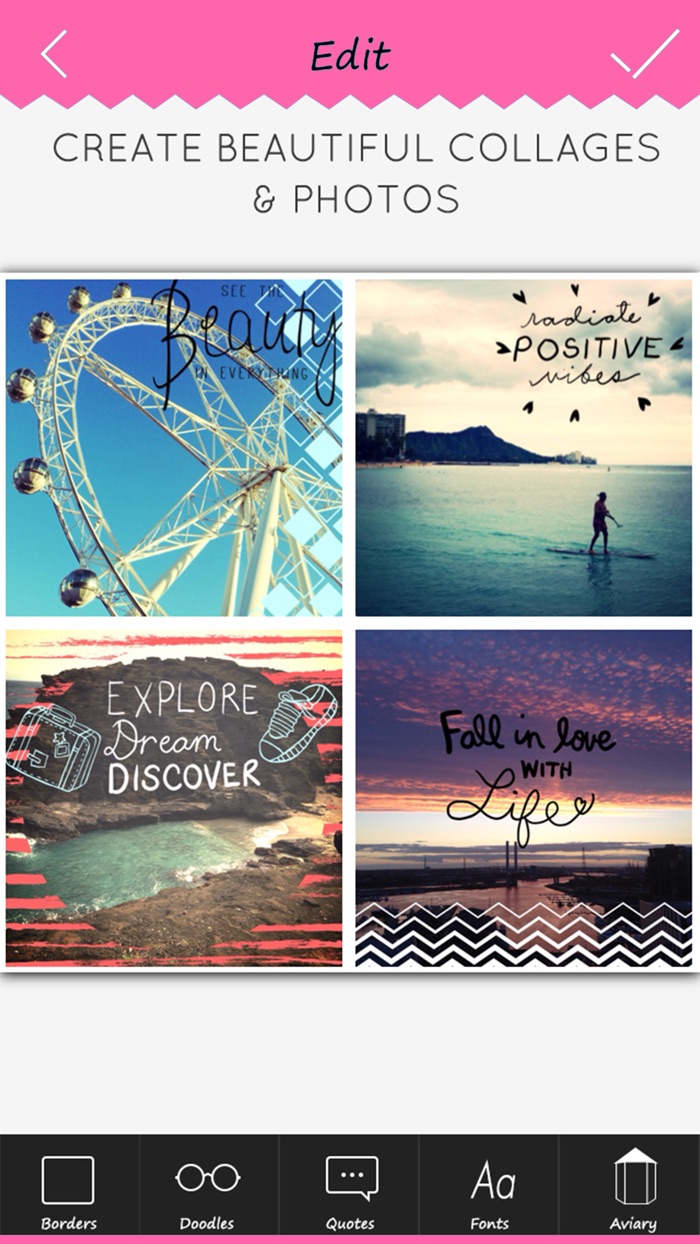 素晴らしい写真の引用 - 無料フレーズ、あなたの美しい写真の混乱のためのコラージュ、いたずら書き＆フレーム編集、セルフカメラ