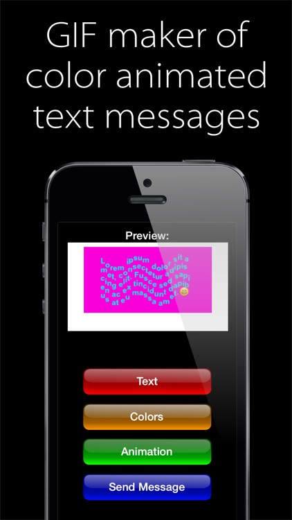 AnimaText - GIF maker of the color animated text messages screenshot-0