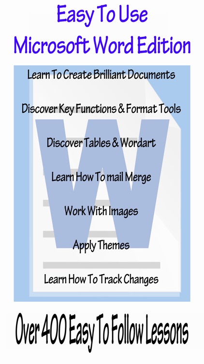 Easy To Use ! Microsoft Word Edition