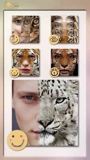 Captura 4 InstaFace:face eyes blend morph with animal effect iphone