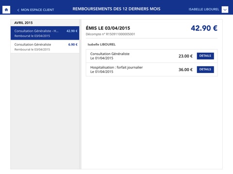 Assurance Santé Collective de La Banque Postale – iPad screenshot 4