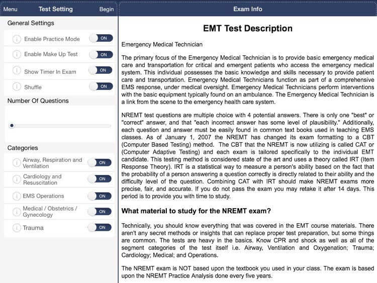 EMT (NREMT) Practice Test & Review Questions.