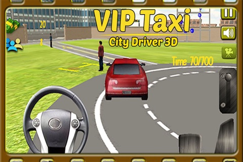 VIP Taxi City Driver 3D Simulator - Parking and Passenger Pick & Drop screenshot 4