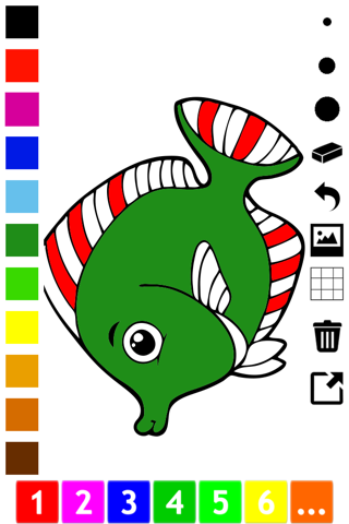 A Fish Coloring Book for Toddlers: Color Animals Under Water screenshot 2