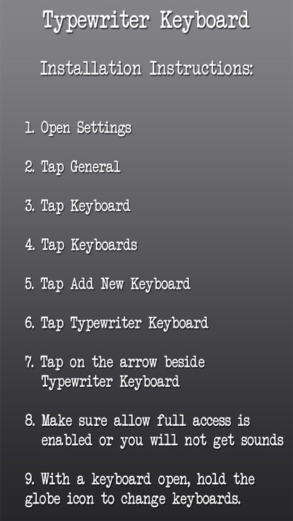 Typewriter Keyboard