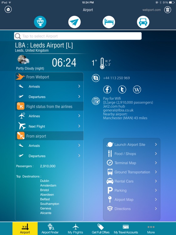 Leeds Airport + Flight Tracker HD