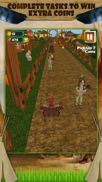 3D Turkey Run Thanksgiving Runner Game PRO screenshot-3