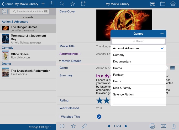 Tap Forms HD Organizer and Secure Database