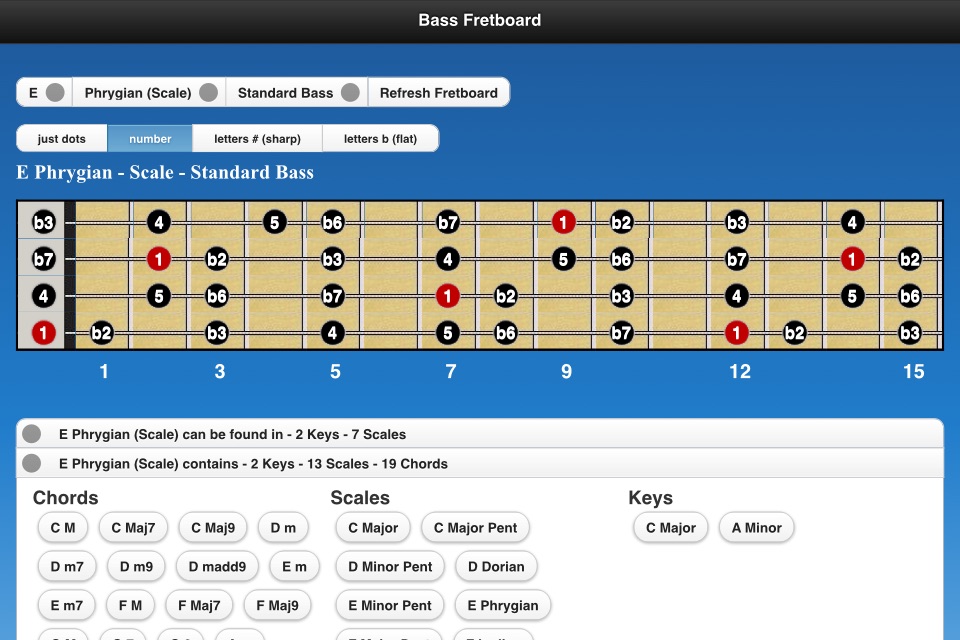 Bass Chords and Scales screenshot 4