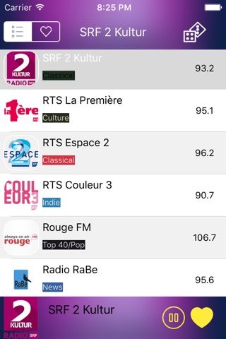 Swiss Radio - Internet Radios screenshot 2