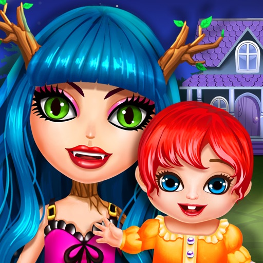 Monster New Baby Care Play House - Free Mommy Game Icon