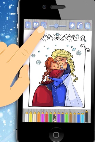 Pintar princesas de hielo mágico – dibujos para colorear - Premium screenshot 2