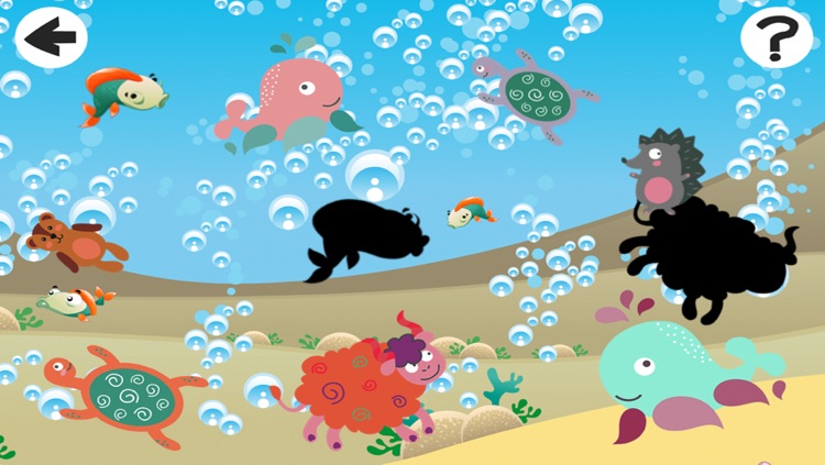 Animals of the Sea Shadow Game: Play and Learn shapes for Children screenshot-3