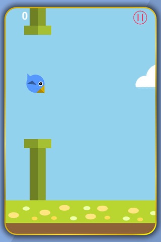 Bouncy Blue Bird - Flappy Wings Fly screenshot 2