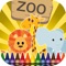 Coloring book Zoo Animals is a coloring and paint tool for kids