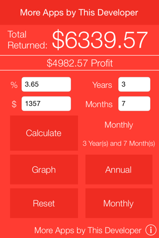 Compound Interest Calculator with Graph screenshot 2