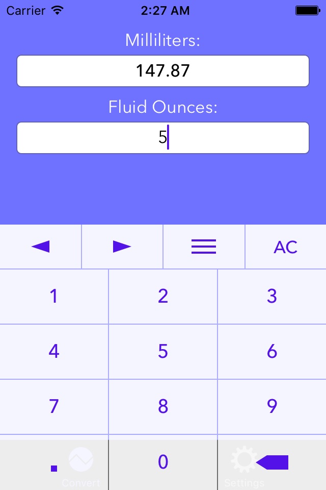 Fluid Ounces To Milliliters – Liquid Volume Converter (fl oz to ml) screenshot 2