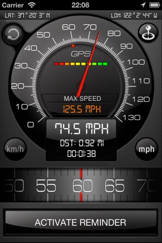 Speedometer s54 Free (Speed Limit Alert System) screenshot 3