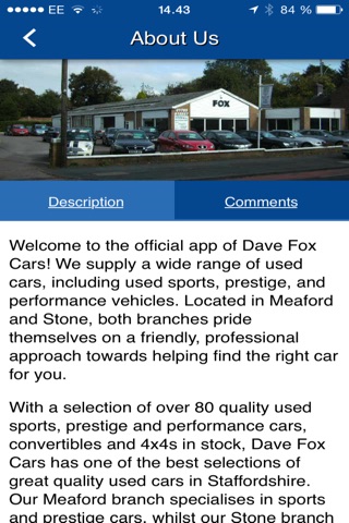 Dave Fox Cars screenshot 2