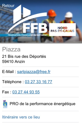 Annuaire FFB 59/62 screenshot 4