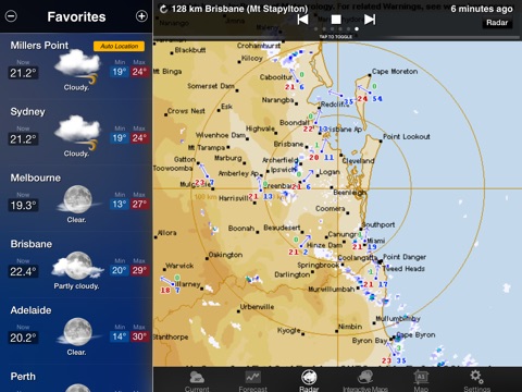 AUS Weather for iPad HD screenshot 3