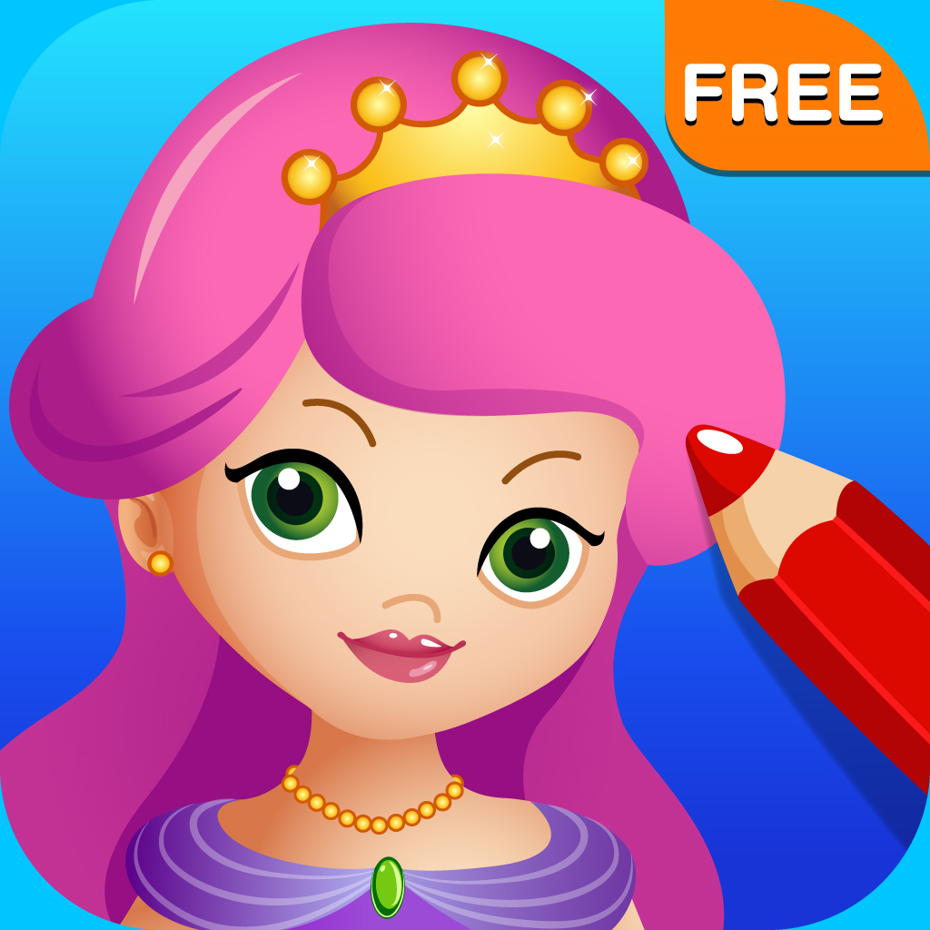 Get Princess Fairy Ballerina Color Salon: Fun Ballet Dancers Princesses Fairies Coloring Book for Kids and Girls for iOS, iPhone, iPad Aso Report