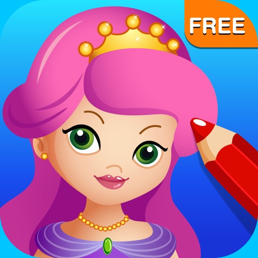 Princess Fairy Ballerina Color Salon: Fun Ballet Dancers Princesses Fairies Coloring Book for Kids and Girls Icon