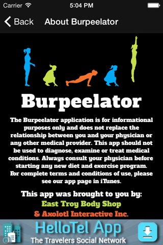 Burpeelator screenshot 2